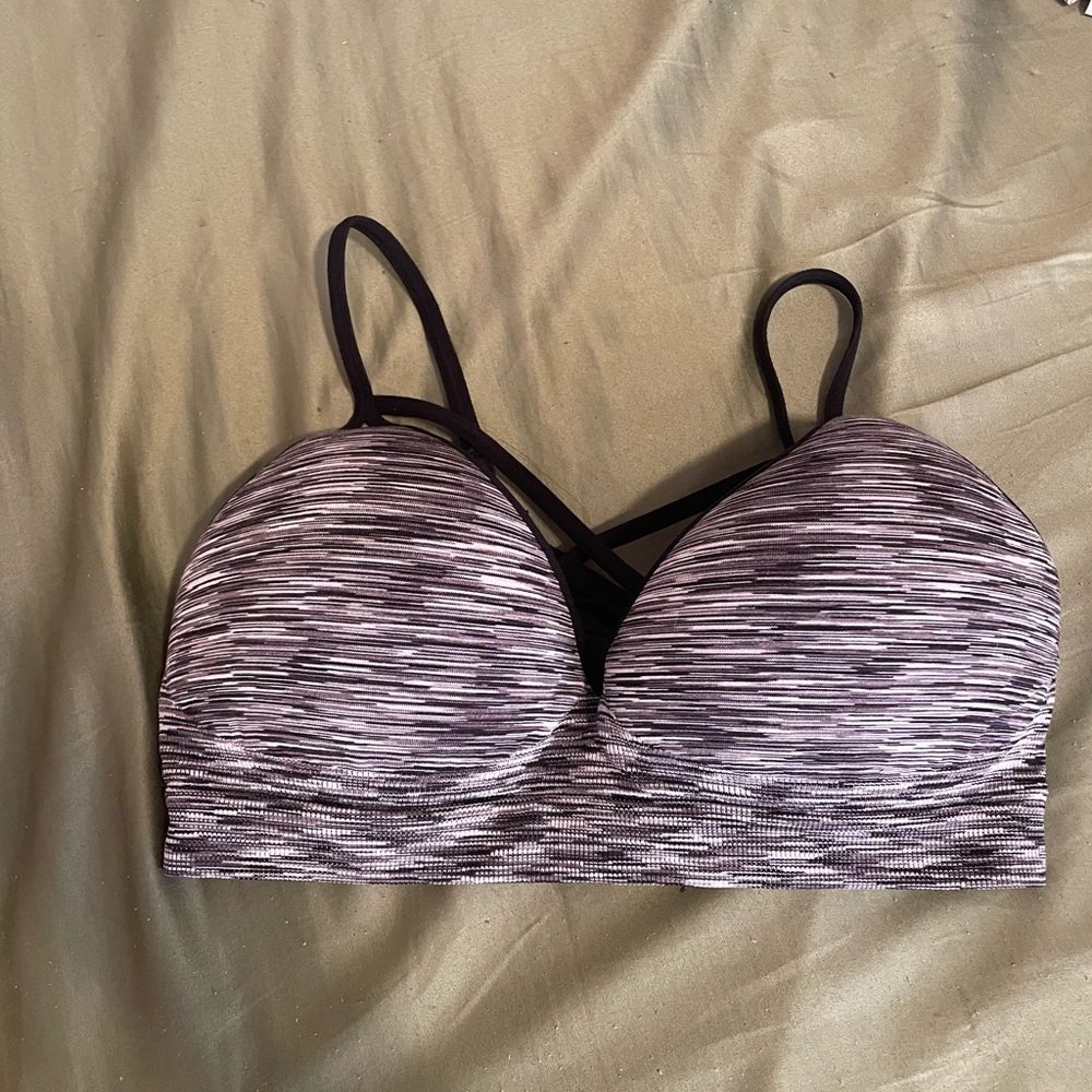 Xhilaration Black and Gray Sports Bra